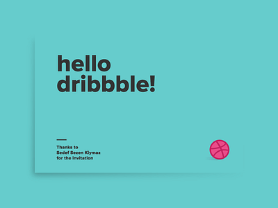 Hello Dribbble first hello invitation invite shot