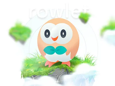 Rowlet pokemon sunandmoon