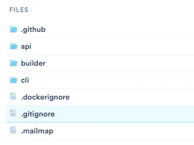 File lists with icons icons