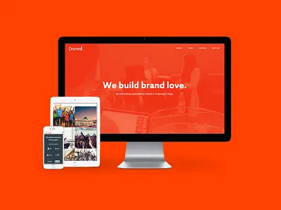 Drumroll Website design interactive redesign responsive website