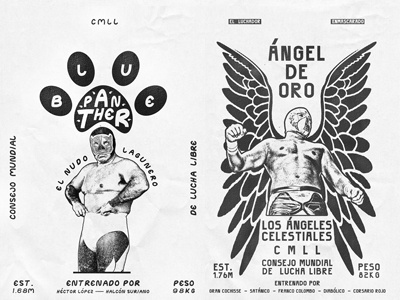 Lucha Libre apparel art direction conceptual design graphic illustration layout poster print typography