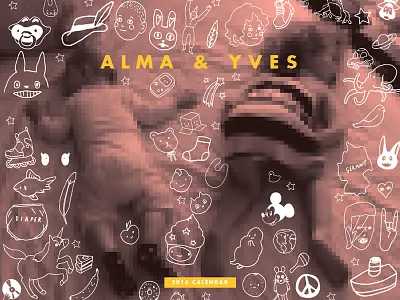 Spot Illustrations For Calendar Cover calendar drawing fun happy illustration kids spot