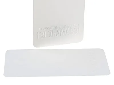 Blind Embossed Business Card blind emboss business card emboss minimal white