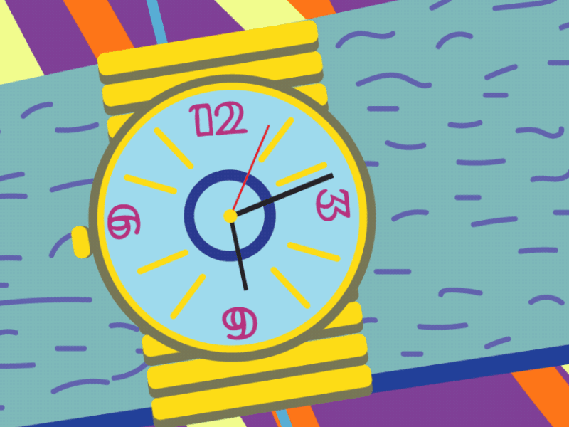 Counting down the minutes time watch wiggle