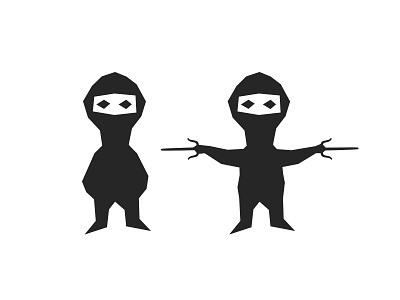 Ninja arcade black and white character game minimalism mobile game ninja