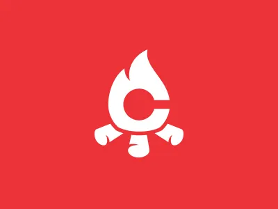 Camp Fire c camp fire fireplace letter