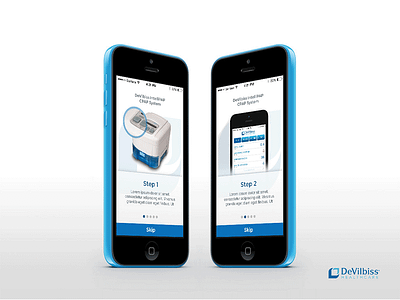DeVilbiss - Onboarding Screens mobiledesign onboarding uiux visualdesign