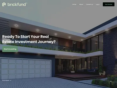 Real Estate Investment Website UI design illustration real estate typography ui ux web