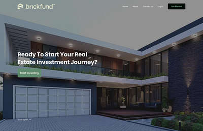 Real Estate Investment Website UI design illustration real estate typography ui ux web