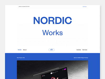 Nordic Agency Website - Work Page agency agency website minimalist portfolio project ui design uiux web design website works works page