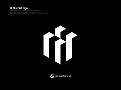 M abstract Logo Design Idea abstract branding building design graphic design icon illustration logo logofamous logoforsale m marketing mlogo monogram typography ui ux vector