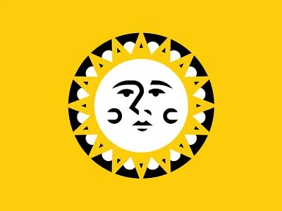 Sun face logo shine sun sunrise