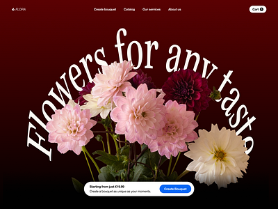 Custom Floral Experience – Website UX/UI Design bouquetdesign creativedirection darktheme designinspiration dribbble ecommerce floralshop landingpage moderndesign onlinestore productdesign shopdesign subscriptionservice ui userexperience ux uxdesign visualdesign webdesign websitedesign