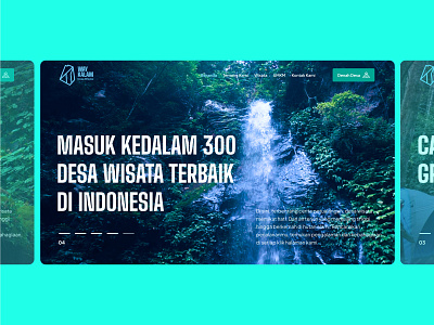 Hero Banner Web Design Desa Wisata Way Kalam design graphic design hero herobanner heroconcept landingpage ui uidesign uiux