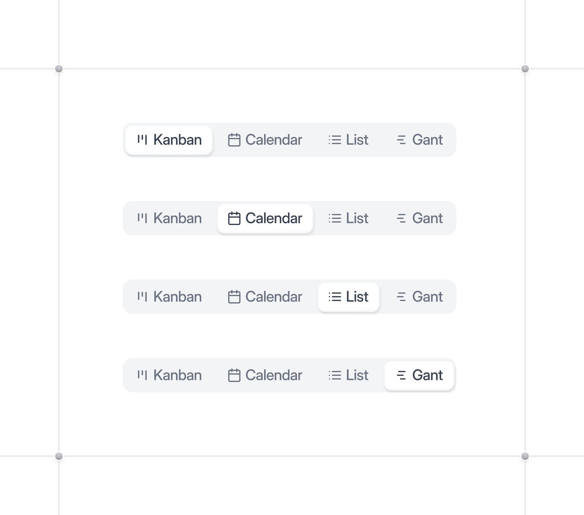 Segmented controller mobile design product design saas saas design ui web app design
