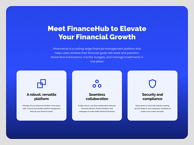 Fintech landing page company fintech landing page products ui web project website