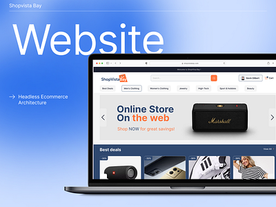 Shopvista Bay – Headless E-commerce Solution. design mobile interface store ui uiux ux