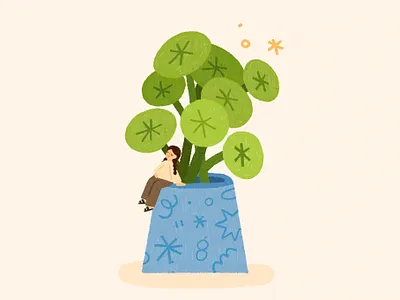 Lucky Planter design graphic design illustration