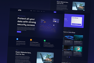 Data Security Agency | Secure & Modern UI Design | Gravity creativedesign cybersecurity dark design dark website darkmodedesign designinspiration dribbbleshots figmadesign landingpage modernui secureweb techdesign uiux uxtrends websecurity websitedesign