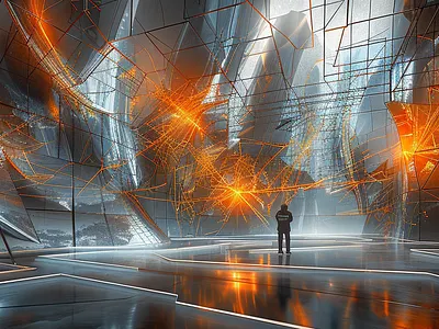 Data Centers architecture design illustration midjourney spatial spatial design