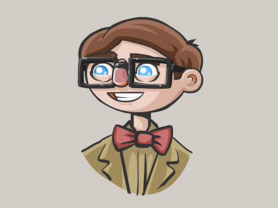 Kid Professor illustration kid professor