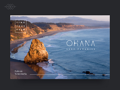 Day 019 | Ohana Surf Paradise Landing page beach hawai home landing page paradise surf teaser typeface ui ux