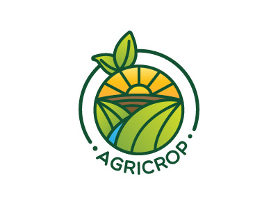 Agri Crop Logo Design agriculture crop. filed harvest logo nature