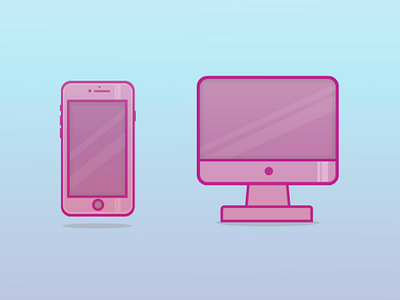 Mobile & Desktop design icon design mobile ui ux visual design