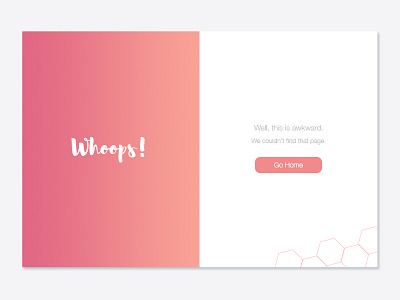Daily UI 008 - 404 Page 008 404 clean dailyui error gradient minimal page ui ux web web design