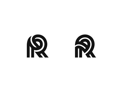 Line R / V 1,2 line logo mark symbol r