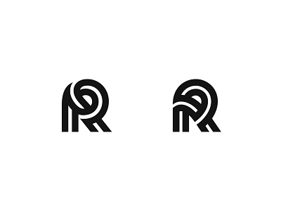 Line R / V 1,2 line logo mark symbol r