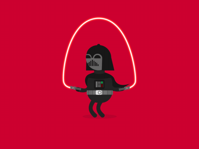 The Dark Side darth jump roap skipping star vader wars