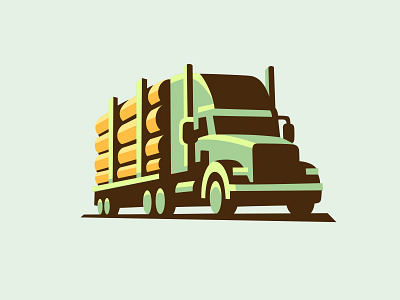 truck car illustration logo truck