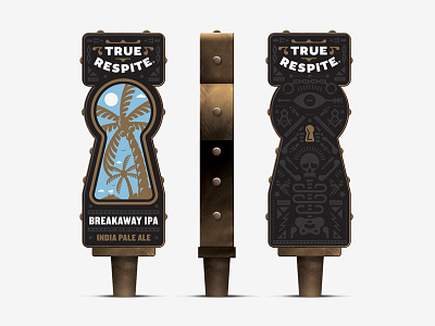 True Respite Brewing Company IV beer branding carft beer shepherd tap handle true respite