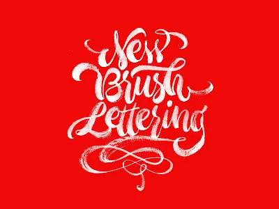 NEW brush calligraphy lettering letters new