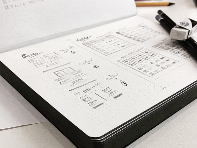 Friday sketching session for Project Osiris bank finance fintech osiris sketching user experience ux wireframe