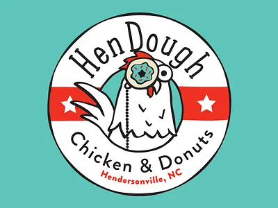 HenDough Logo chicken donut hendersonville restaurant