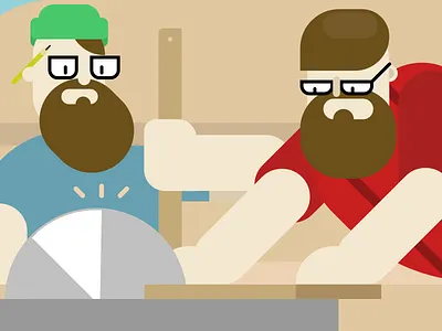 Finger Extravaganza! agile carpenter characters factory flat furniture handmade illustration machine scrum vector wood