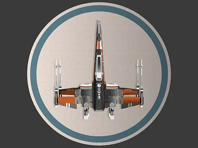 Black X-Wing detailed atlanta design georgia icon illustration illustrator line star wars the force xwing