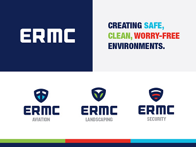 ERMC Identity System badge branding chattanooga color corporate icon identity illustration logo palette system