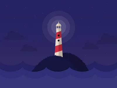Lighthouse illustration lighthouse