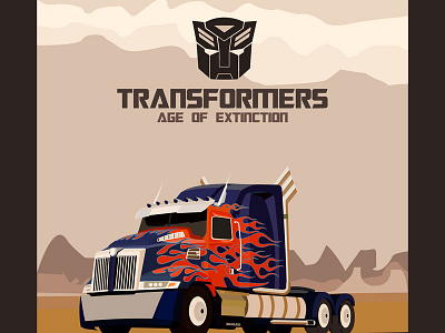 Optimus Prime Transformers Fan Poster fanposter illustrator optimusprime poster transformers