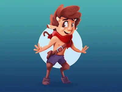 Mr. Tumnus character design digital drawing illustration narnia paint