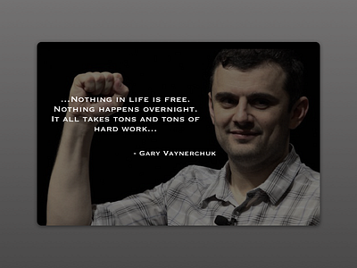 DailyUI - #039 - Testimonial V2 039 dailyui garyv motivational testimonial