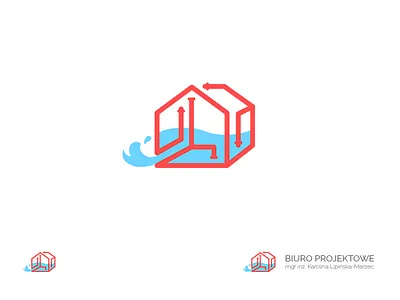 Plumbing House house identity logo logo design mark pipe plumbing house plumbing plumbing office water