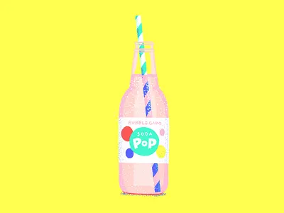 Bubblegum Pop bubble gum illustration ipad pro soda soda pop