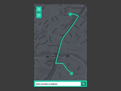 Daily Ui 020 020 daily design interface location tracker ui