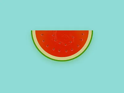 Watermelon color doodle fun illustration niranjan print watermelon