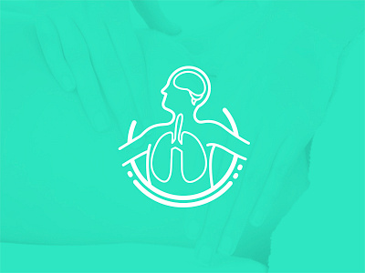 Physiotherapist Logo brain branding breath doctor feel good health healthy icon logo lungs physiotherapist physiotherapy