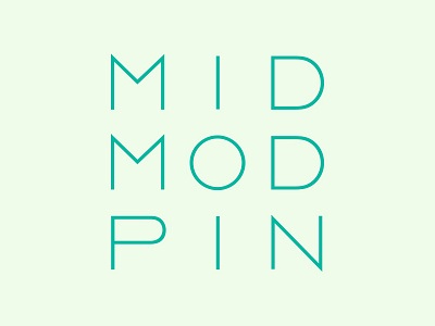 mid mod logo futura grid logo